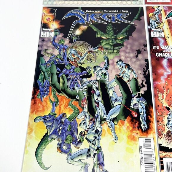 Complete Set of Siege #1-4 Brandon Peterson (Image Comics, 1997) - Picture 4 of 6